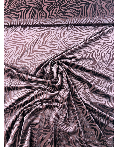 Jersey zebra velvet