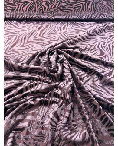 Jersey zebra velvet